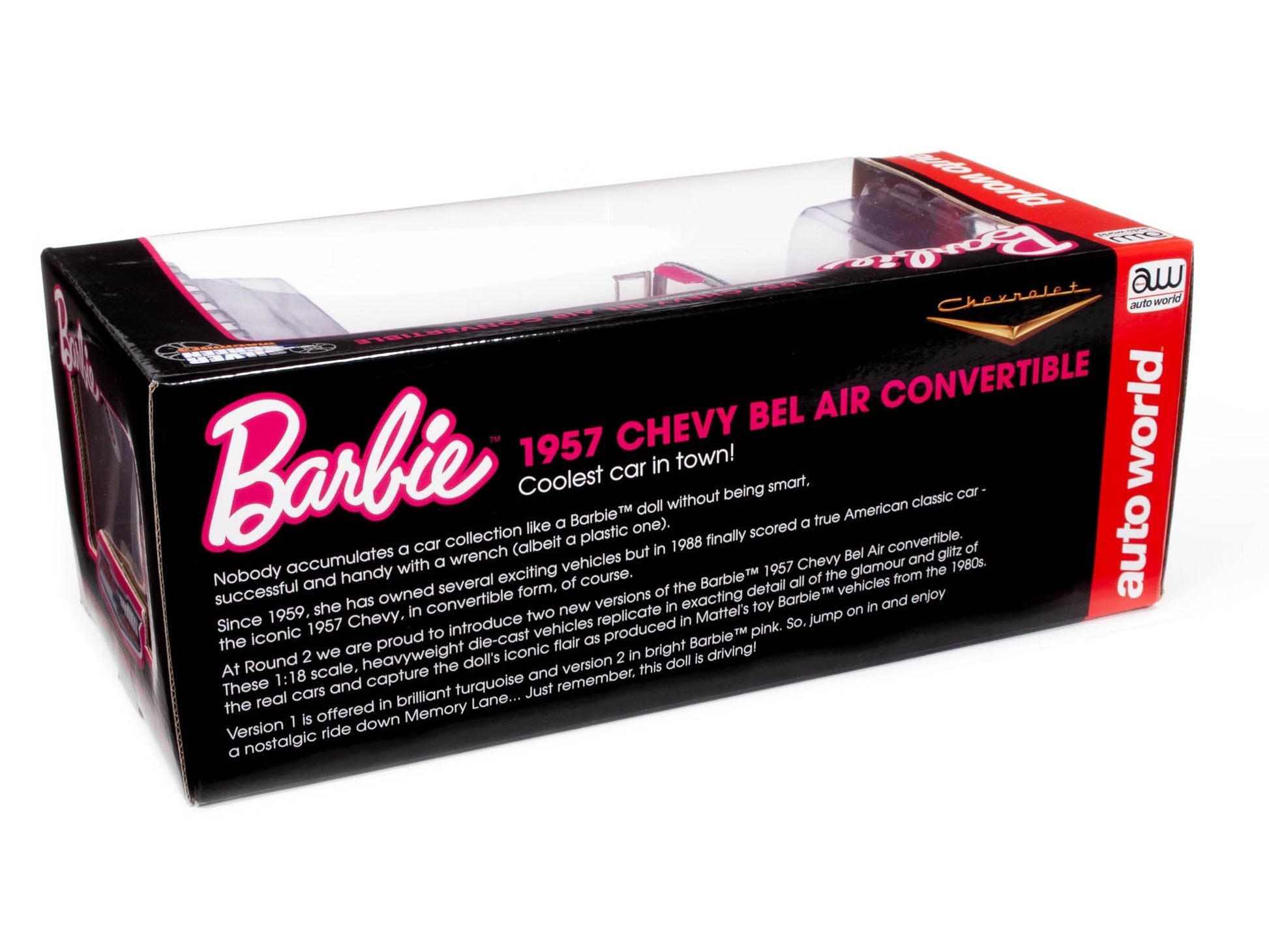 Barbie 1957 Chevy Bel Air Convertible (Pink) 1:18 Scale
